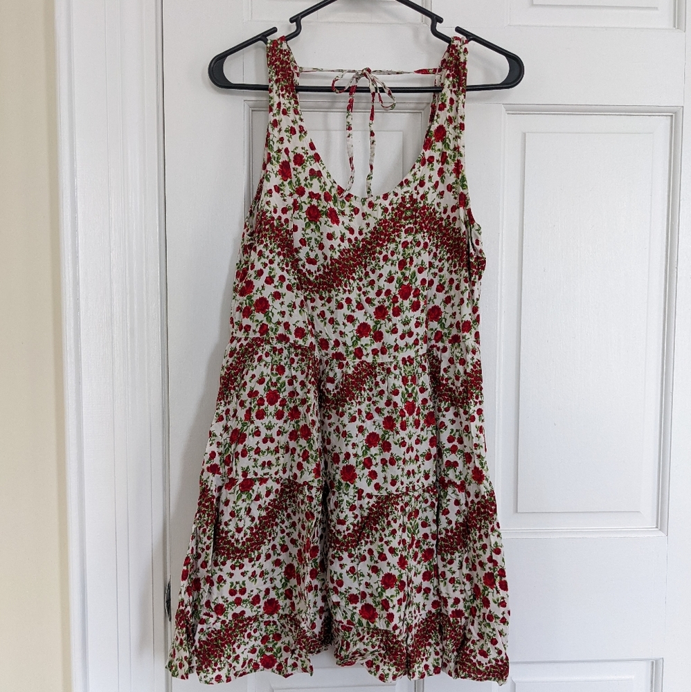 Divided gently used floral dress size 10
